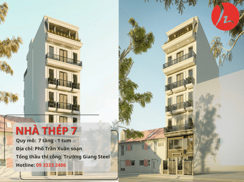 Phối cảnh 3d Nhà thép 7