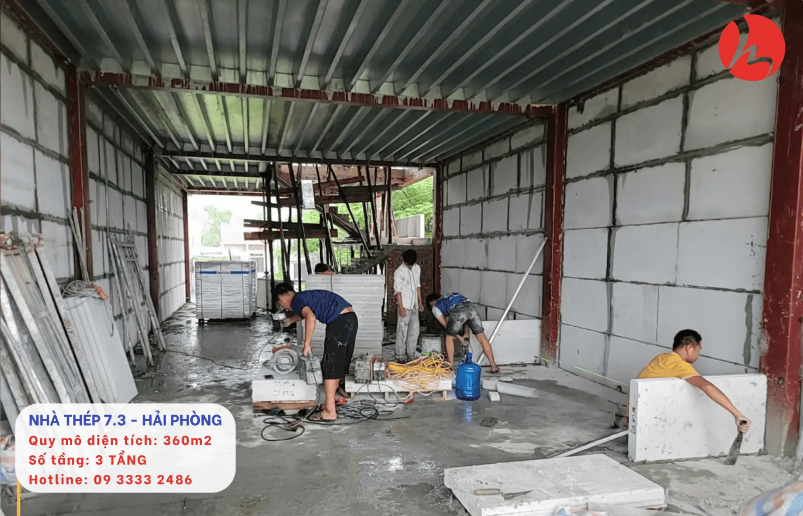 Gia công tấm bê tông nhẹ