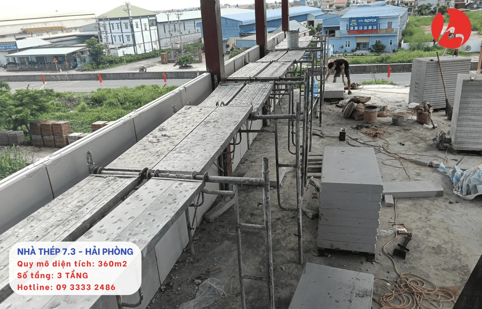 Lắp đặt tấm bê tông nhẹ