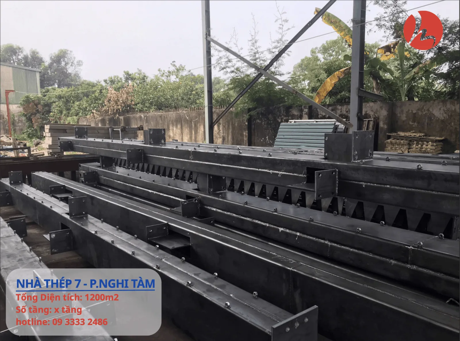 Các cấu kiện đang được triển khai sản xuất tại nhà máy của Taikna của Trường Giang Steel 