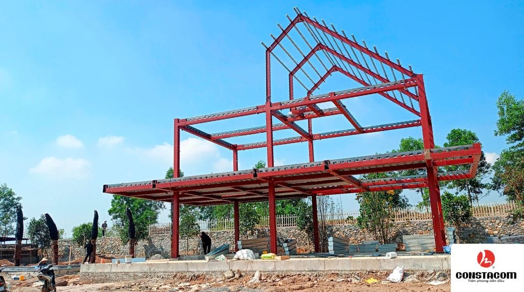 Lắp dựng và kiểm soát sai số kết cấu khung thép