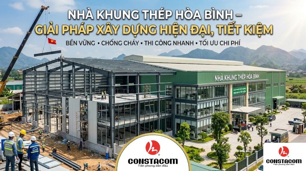 Nhà Khung Thép Hòa Bình – Giải Pháp Xây Dựng Hiện Đại, Tiết Kiệm
